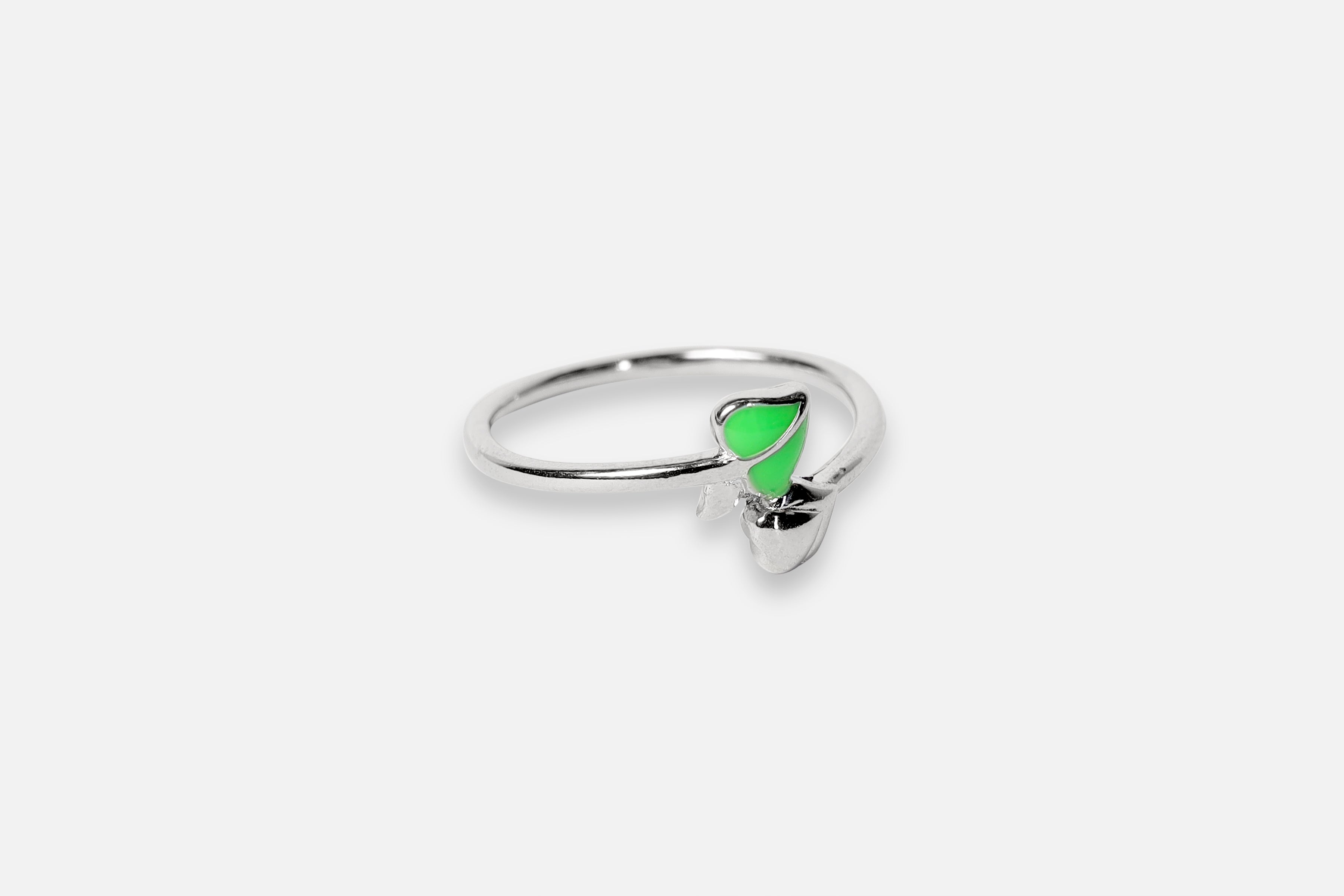Green Spark Sterling Ring