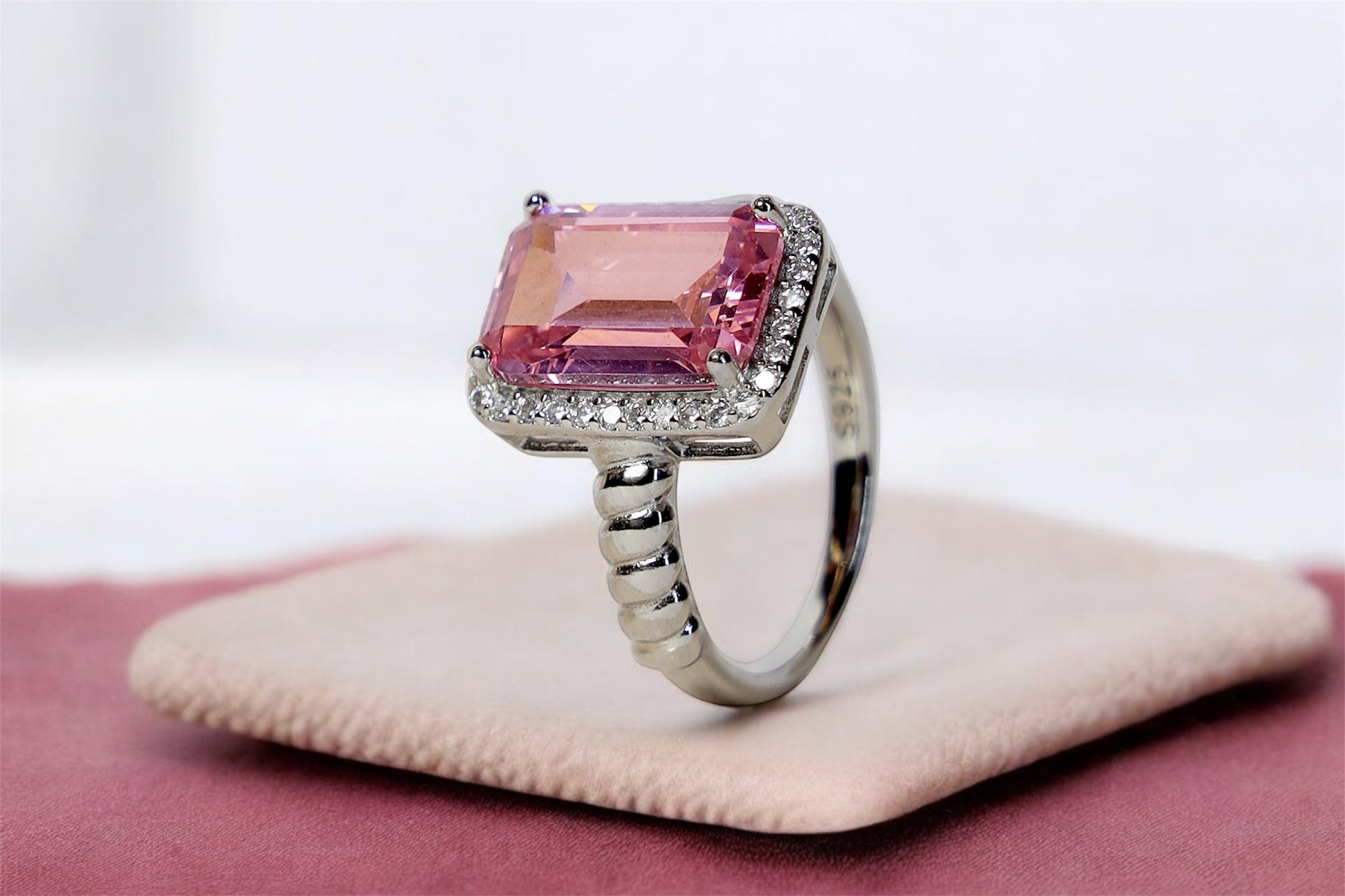 Pure Elegance Pink DIamond Ring