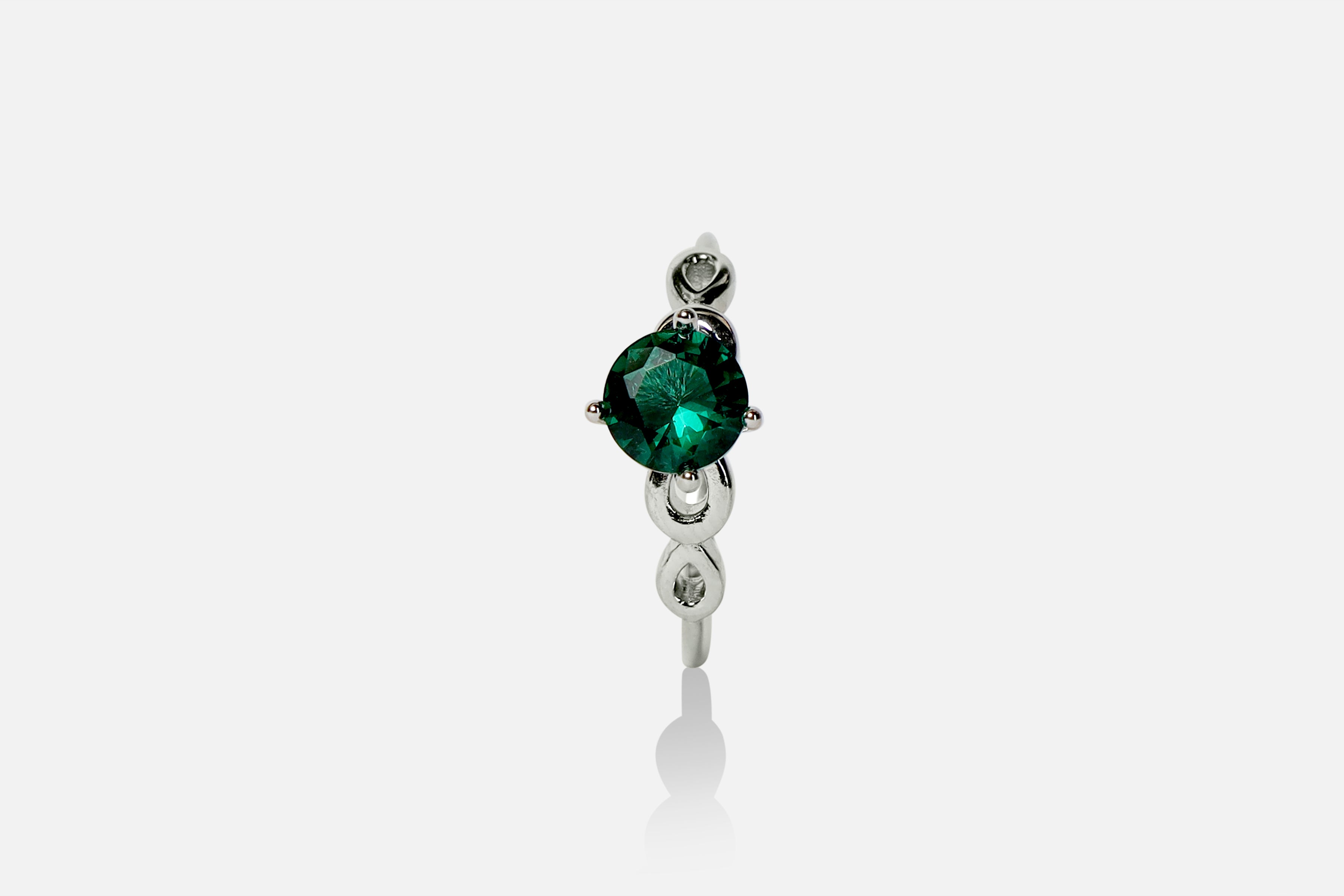 Blossom Green Diamond Ring