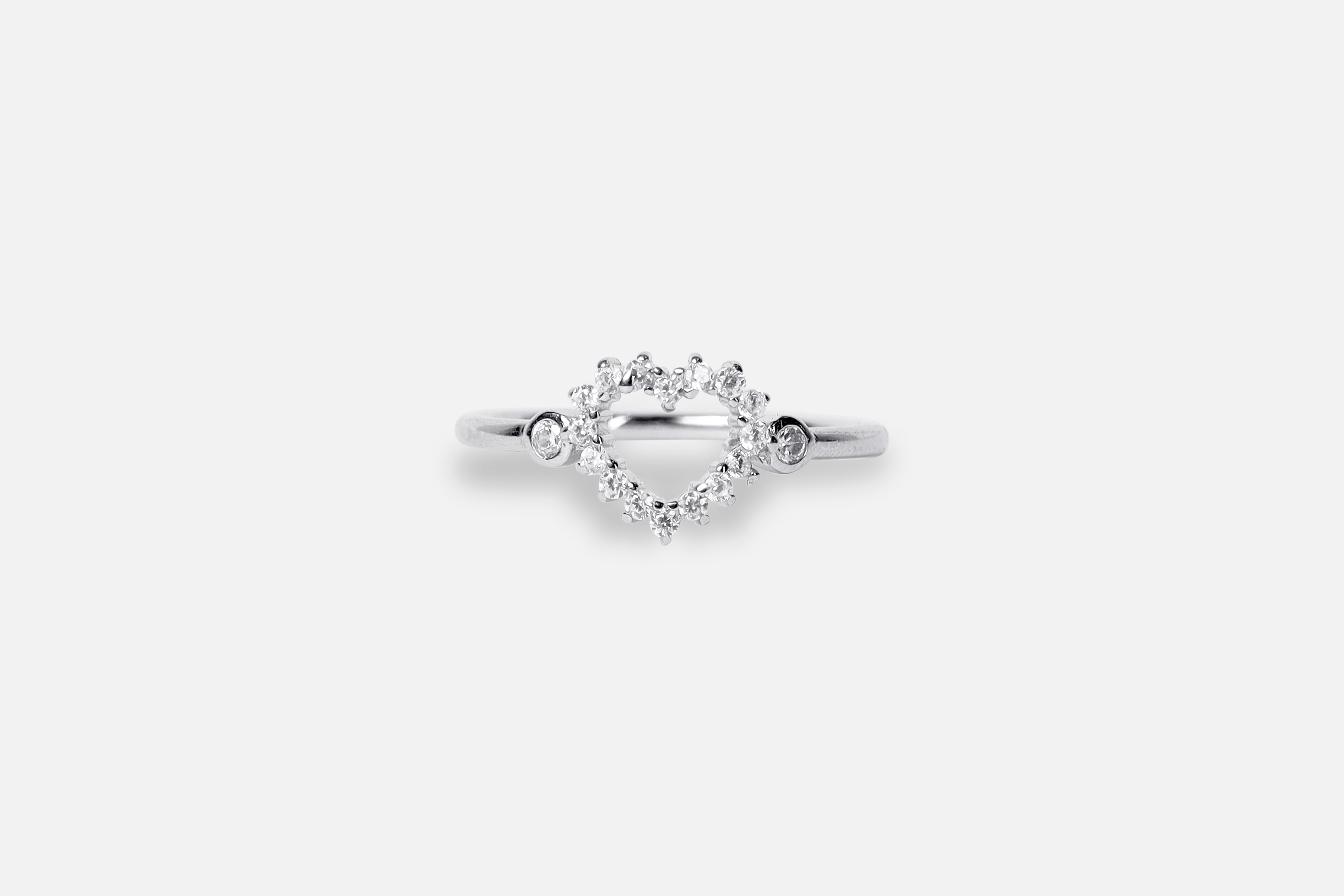 Lovely Heart Silver Ring
