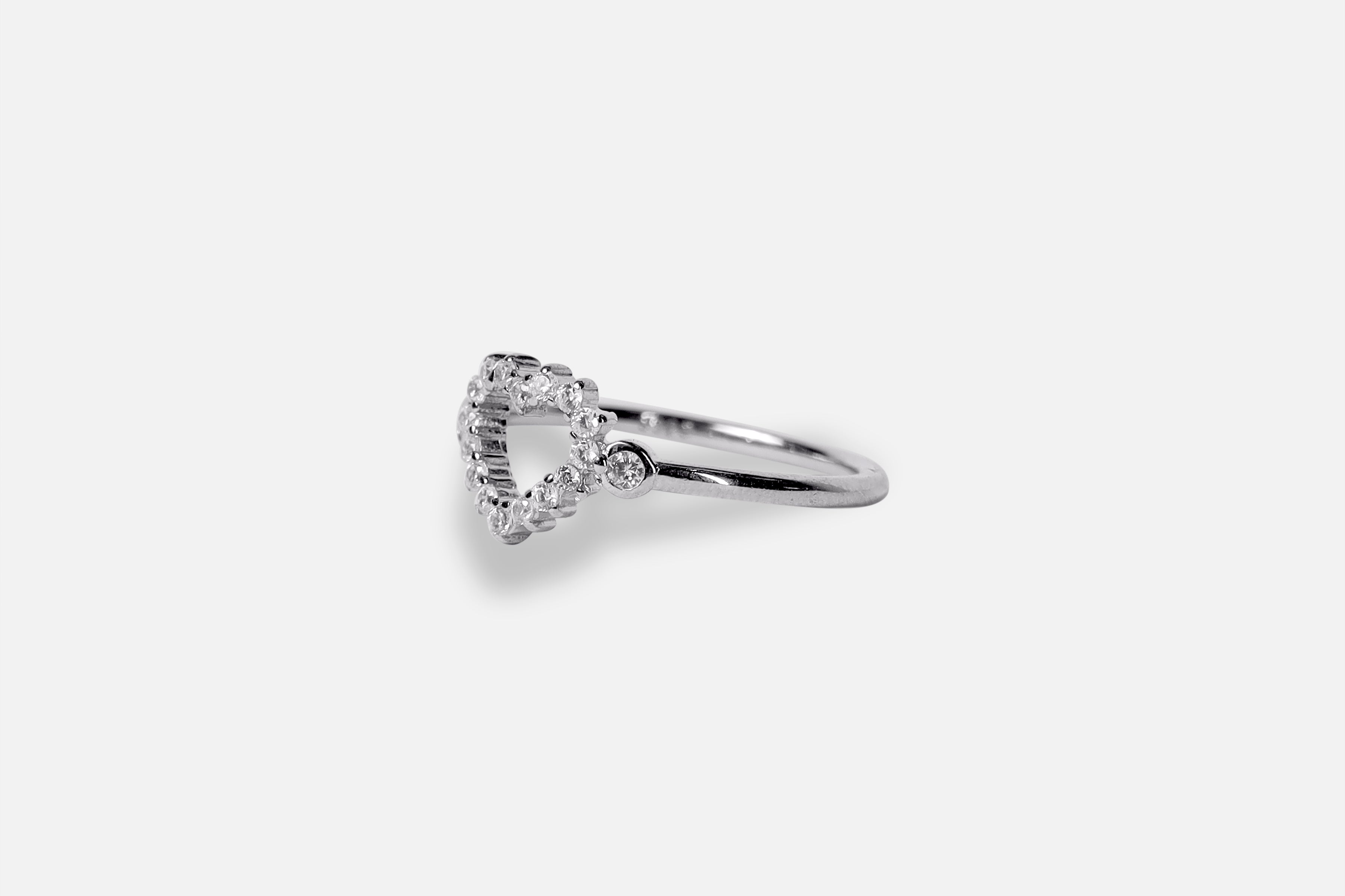 Lovely Heart Silver Ring