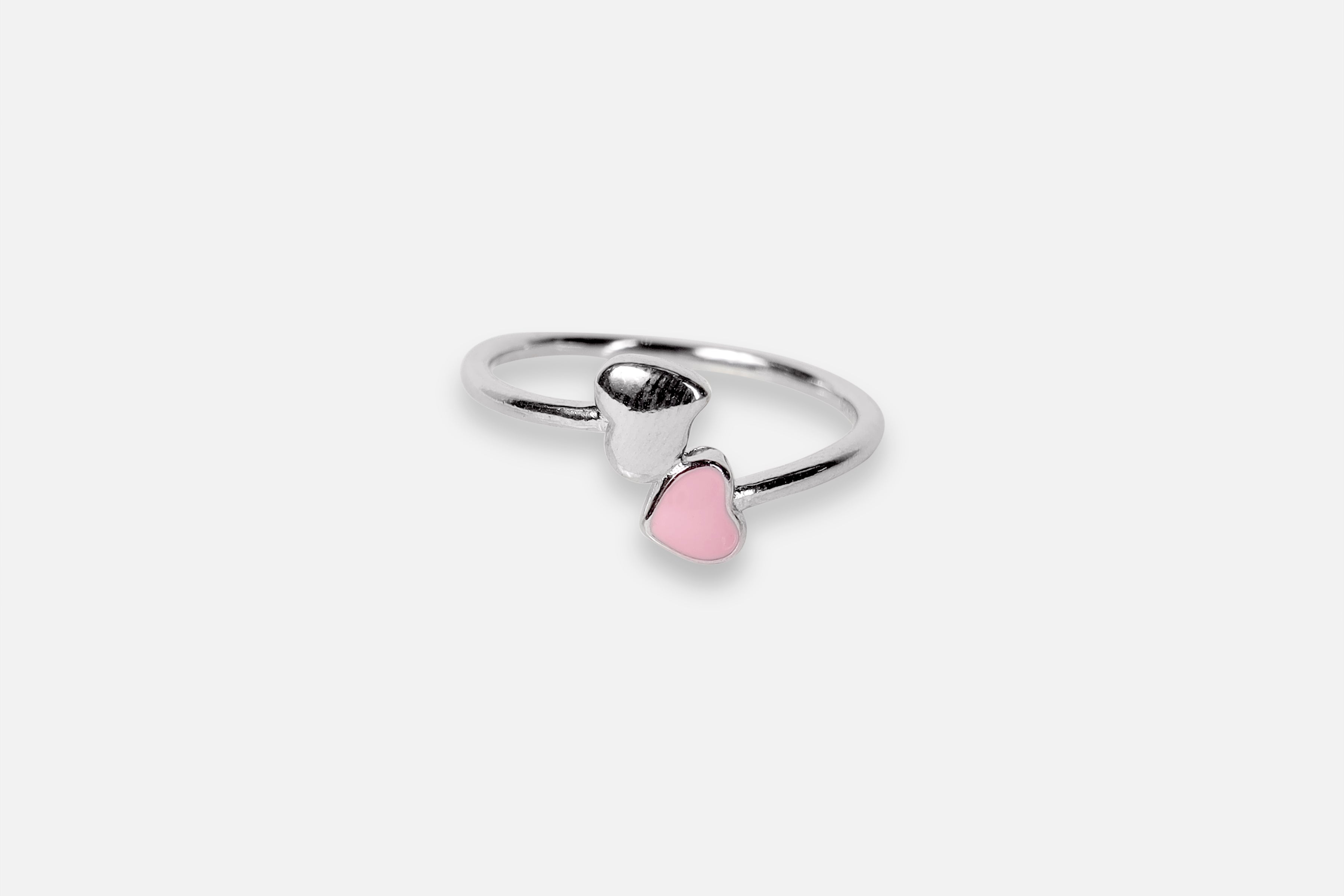 Pink Loyal Silver Ring