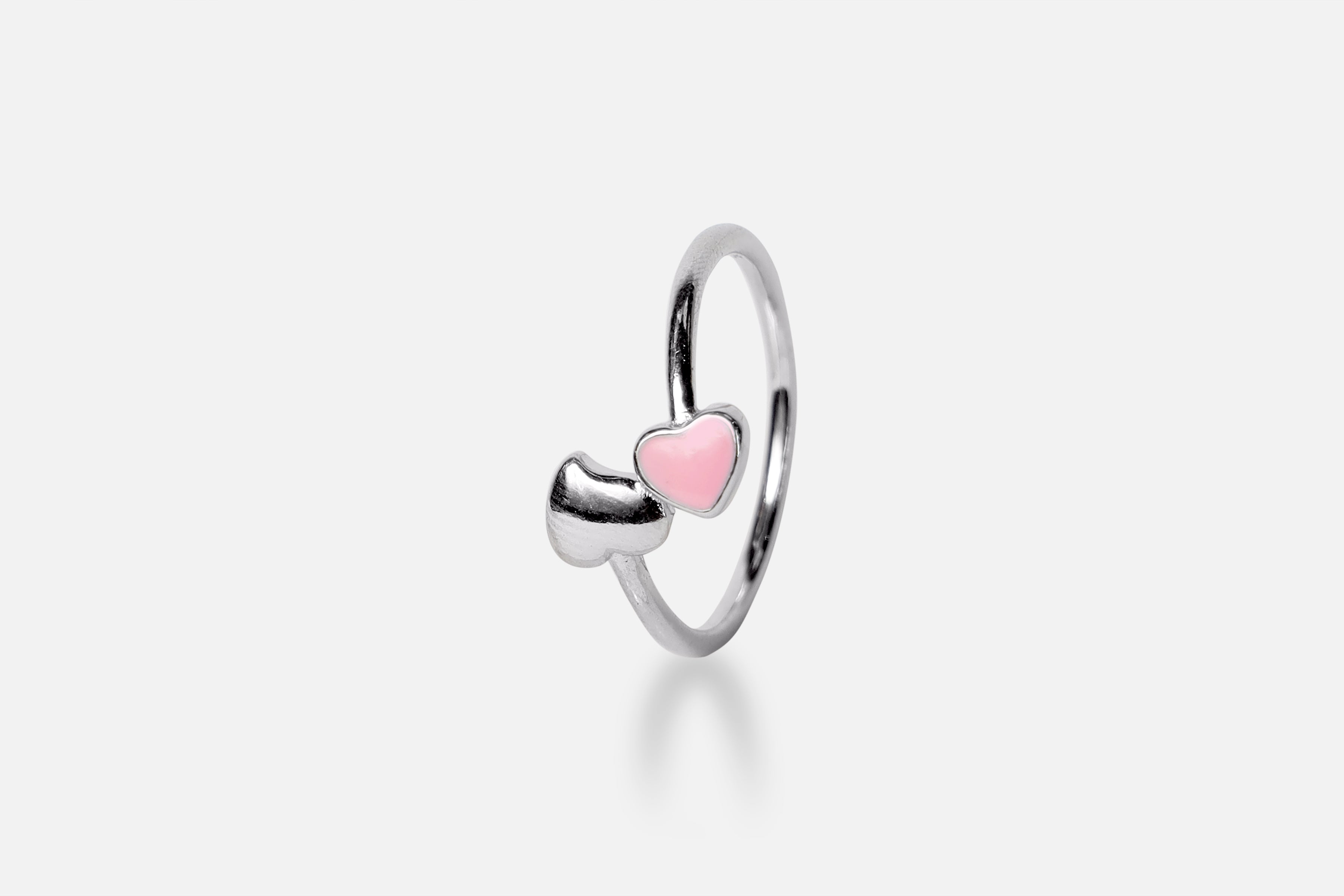 Pink Loyal Silver Ring