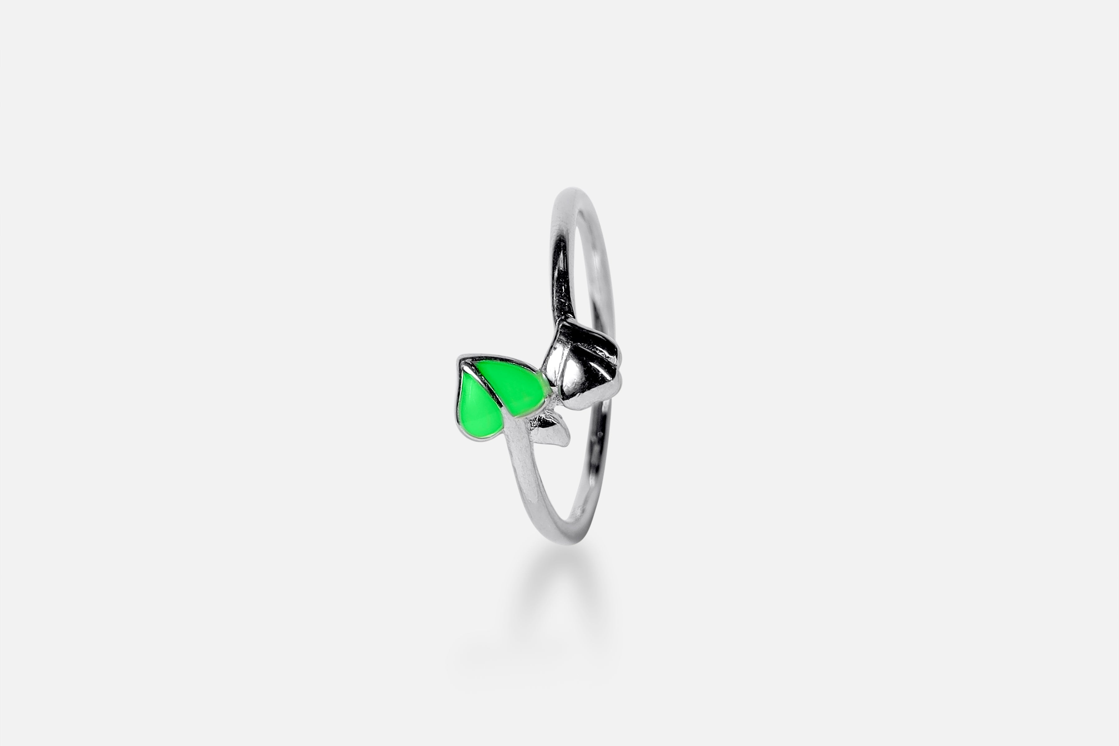 Green Spark Sterling Ring
