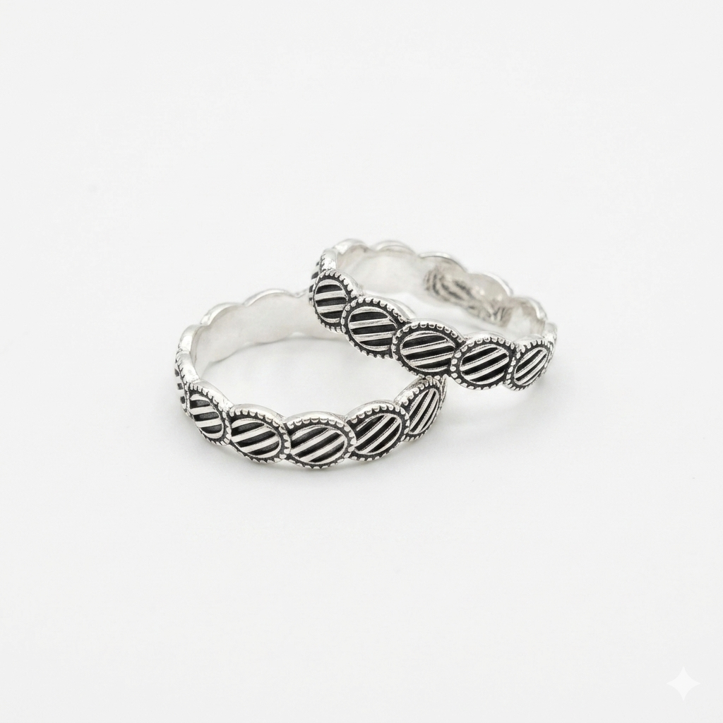 Silver Plain Toe Ring