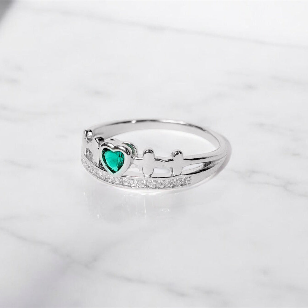 925 Silver Queen Heart