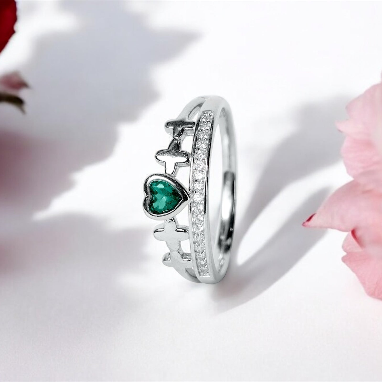 925 Silver Queen Heart