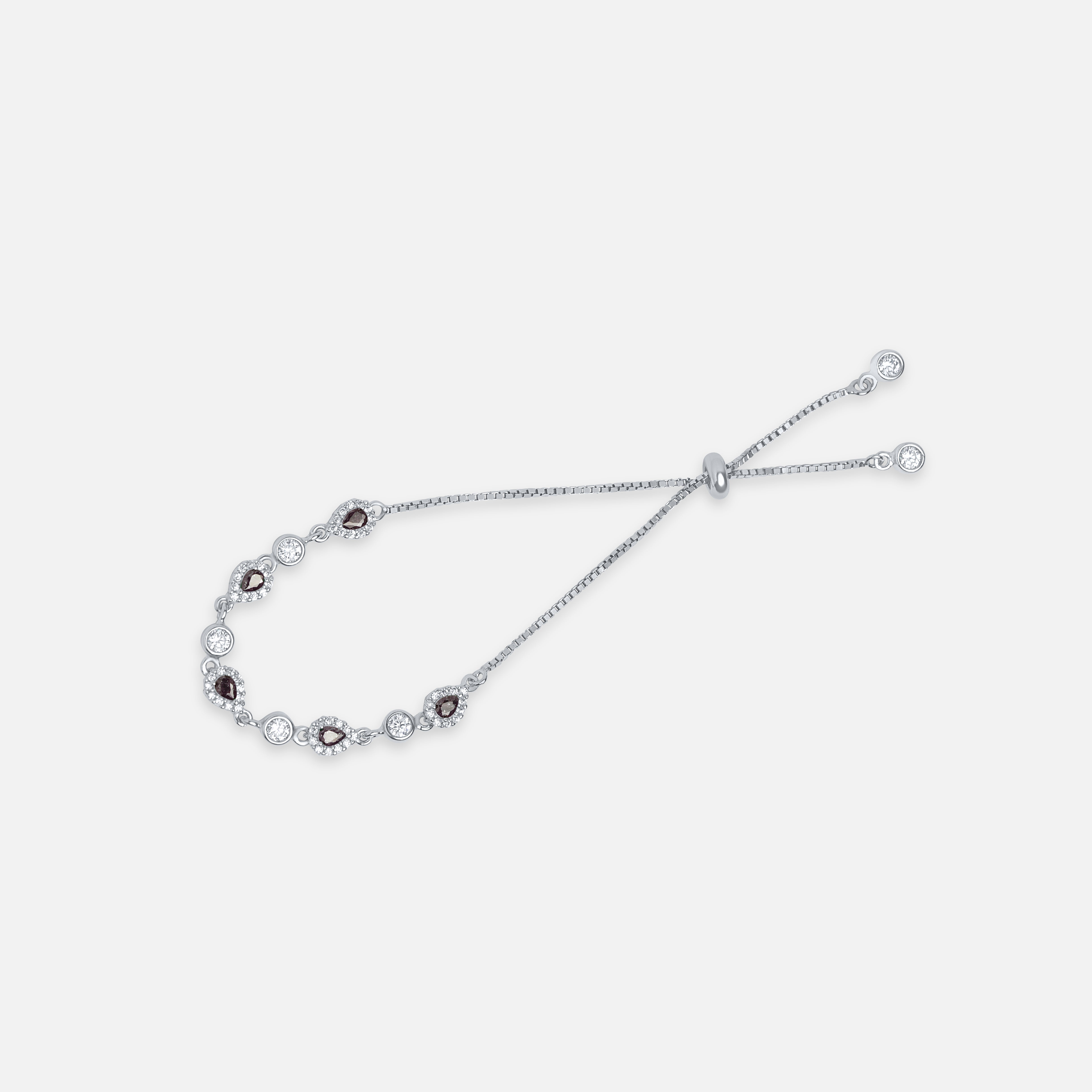 Brown Stone Adjustable Bracelet