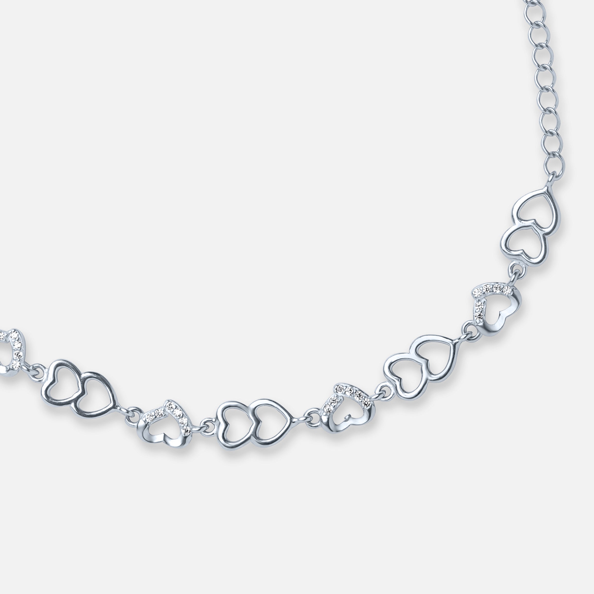 Loyal Heart Silver Braelet