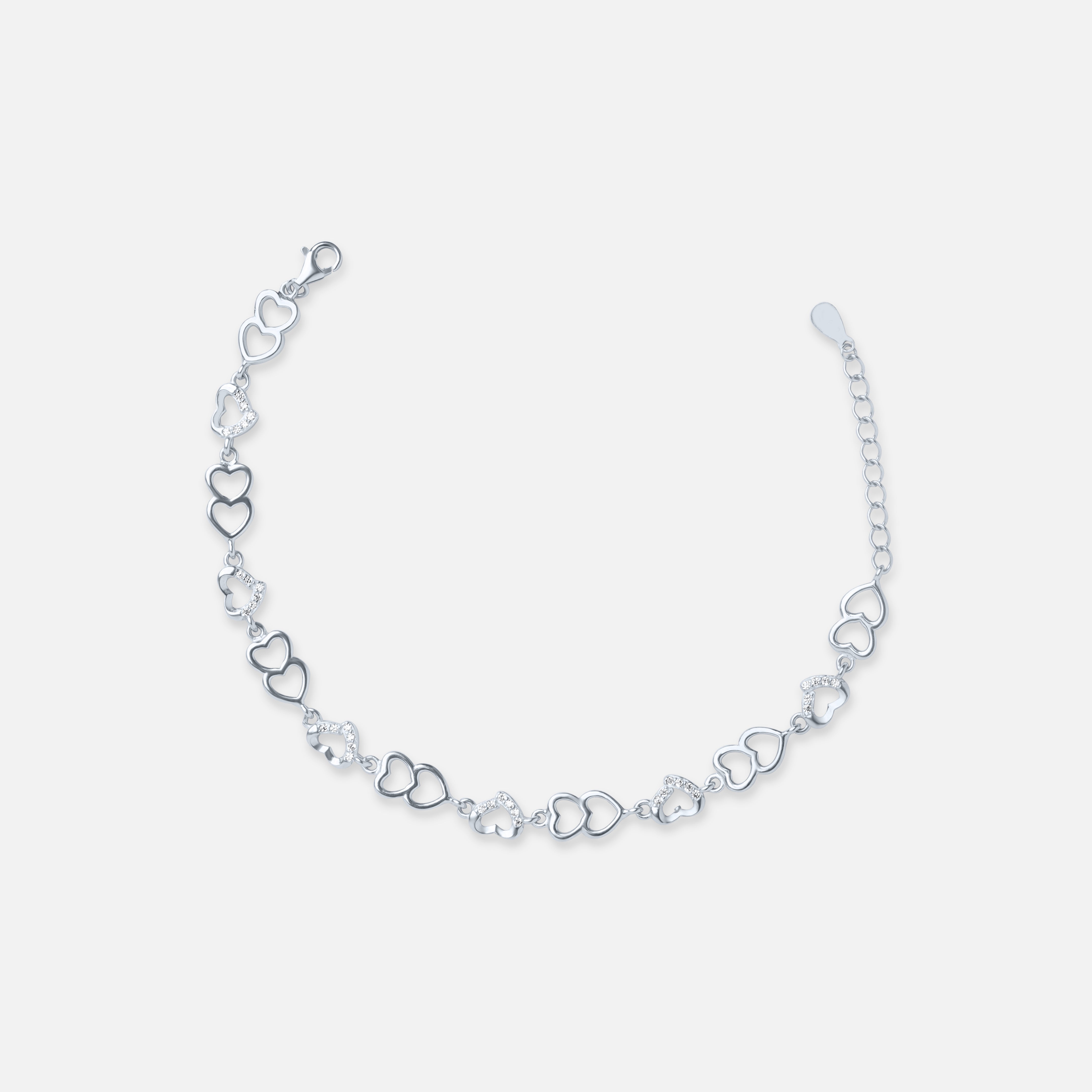 Loyal Heart Silver Braelet