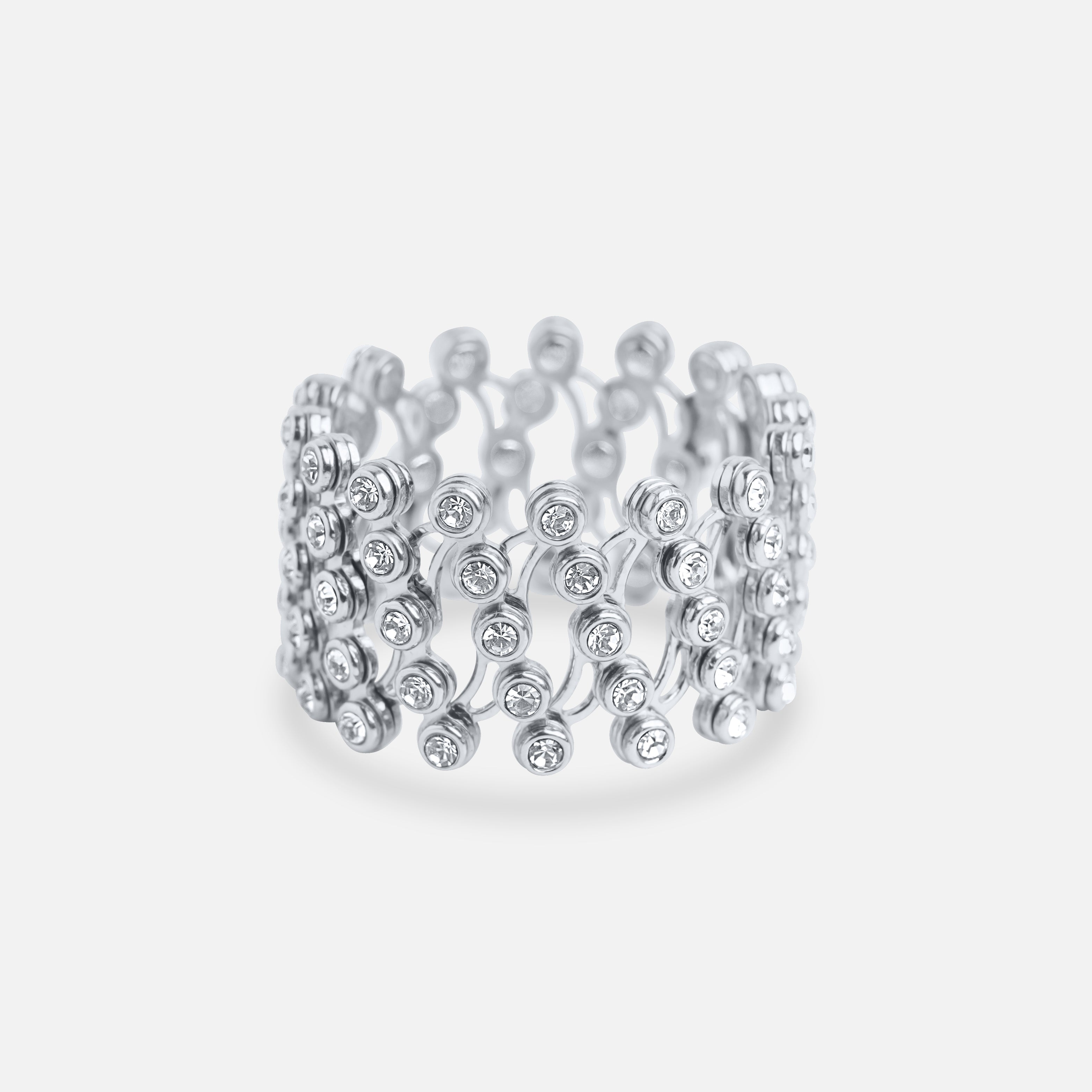925 Silver Ring Cum Bracelet