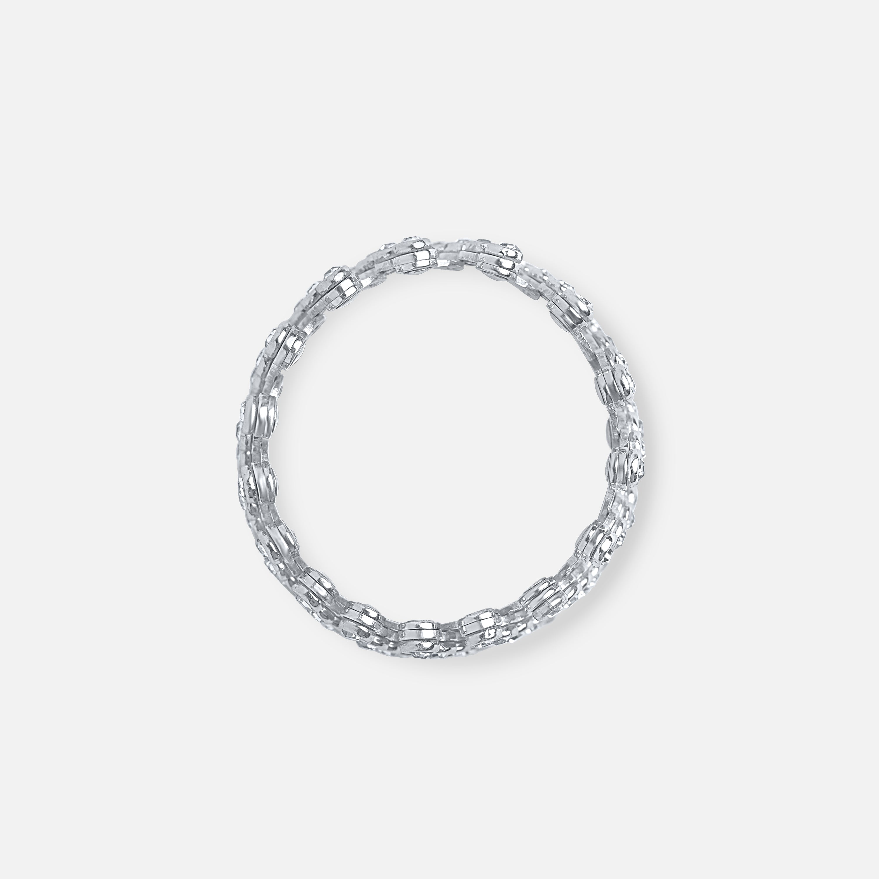 925 Silver Ring Cum Bracelet