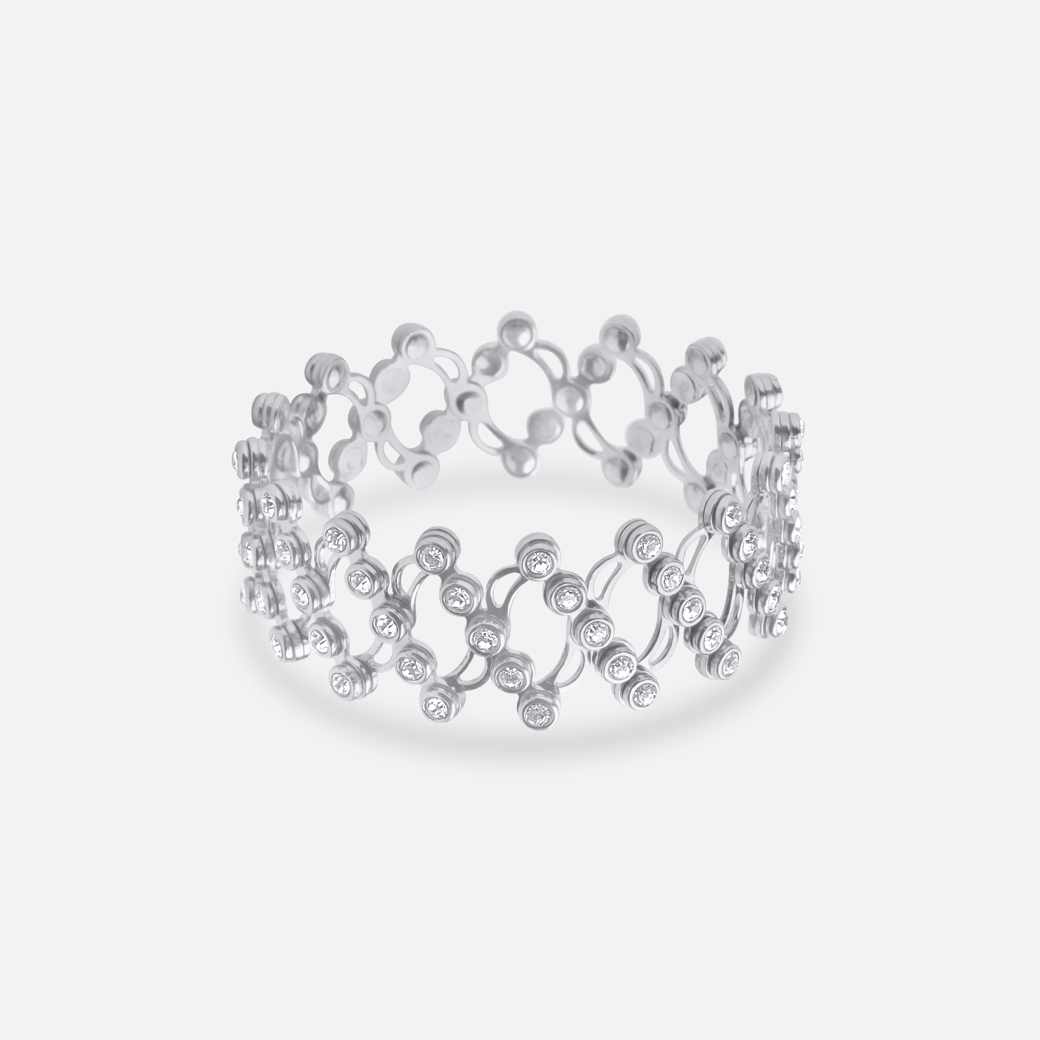 925 Silver Ring Cum Bracelet