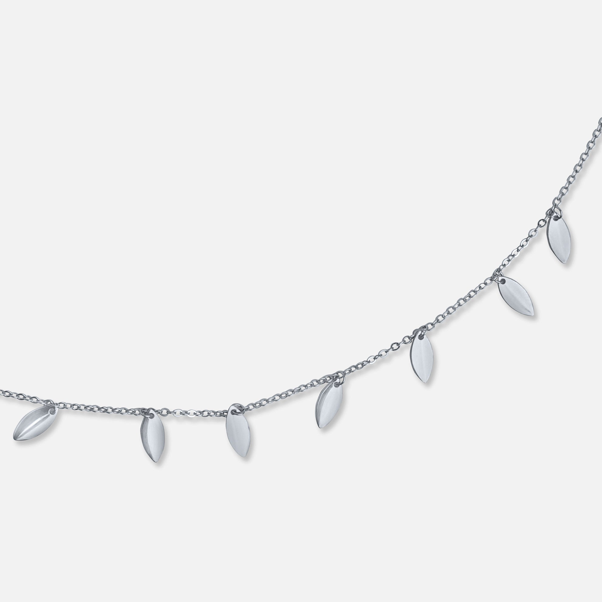 Leaf Shine Silver Chain