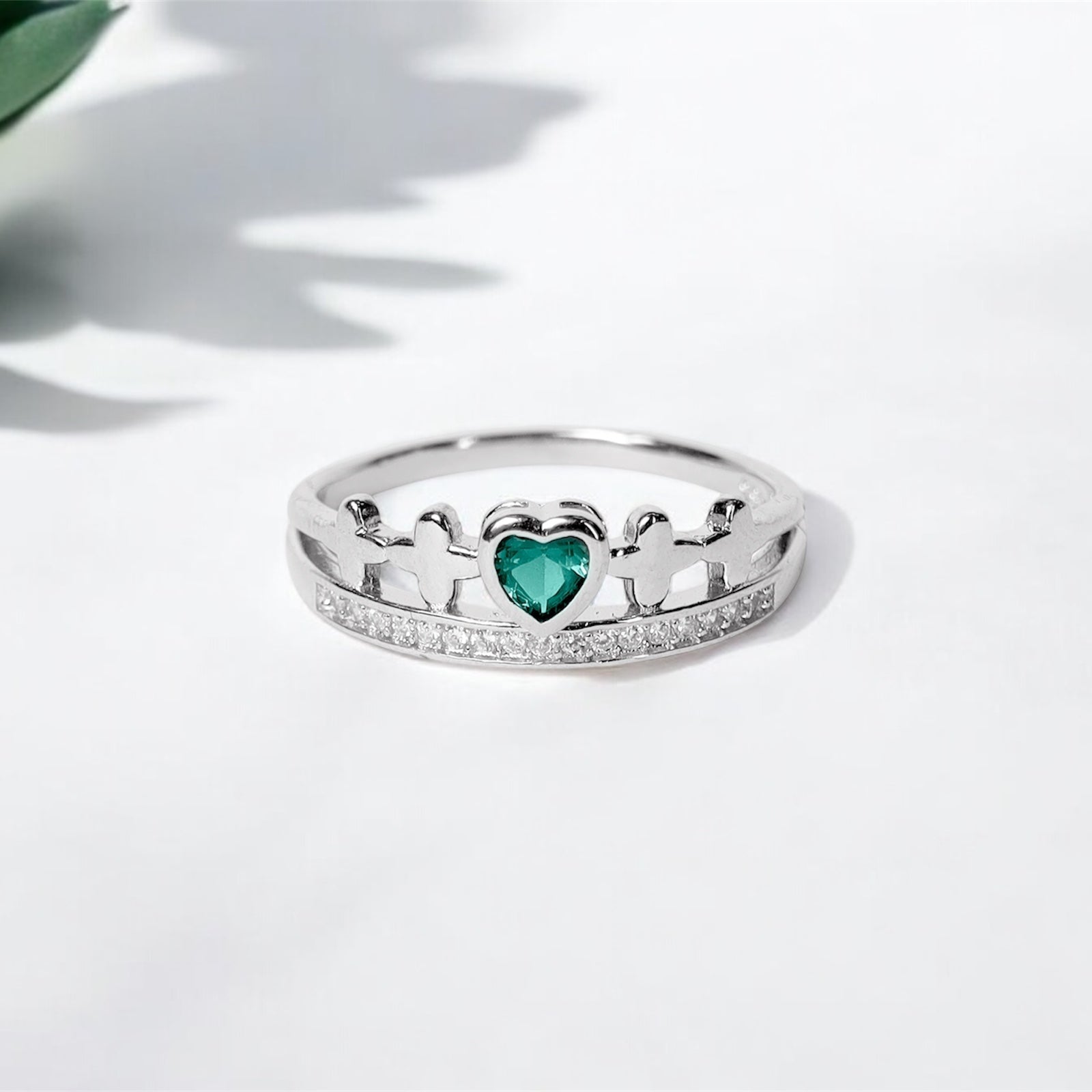 925 Silver Queen Heart