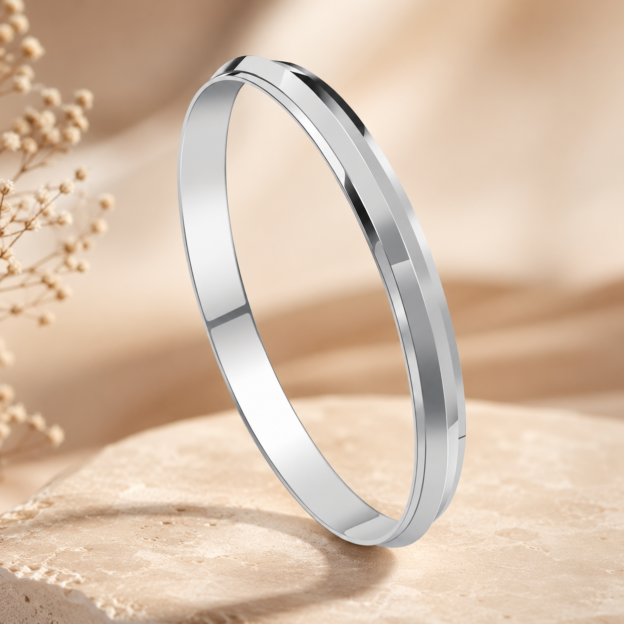 925 Silver 3 Side Kada