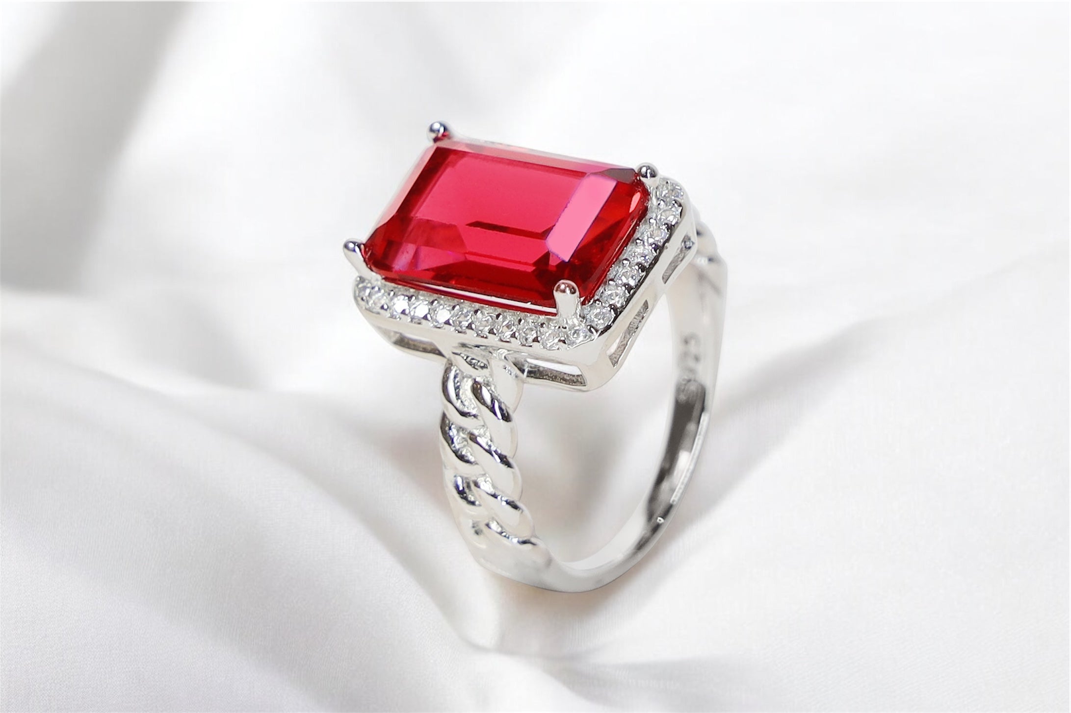 Timeless Grace Red Diamond Ring