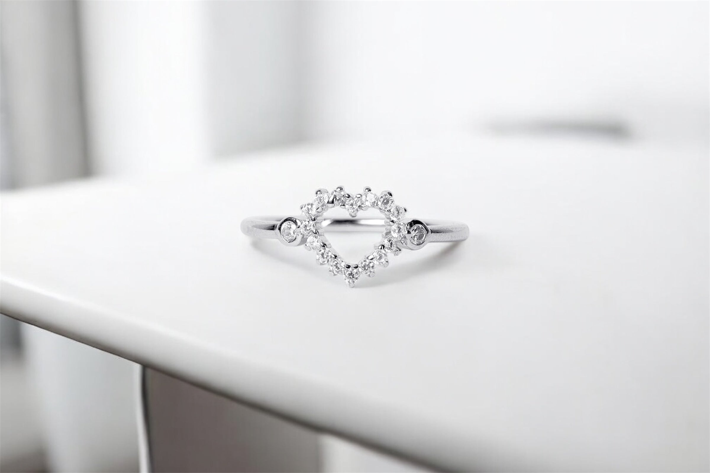 Lovely Heart Silver Ring