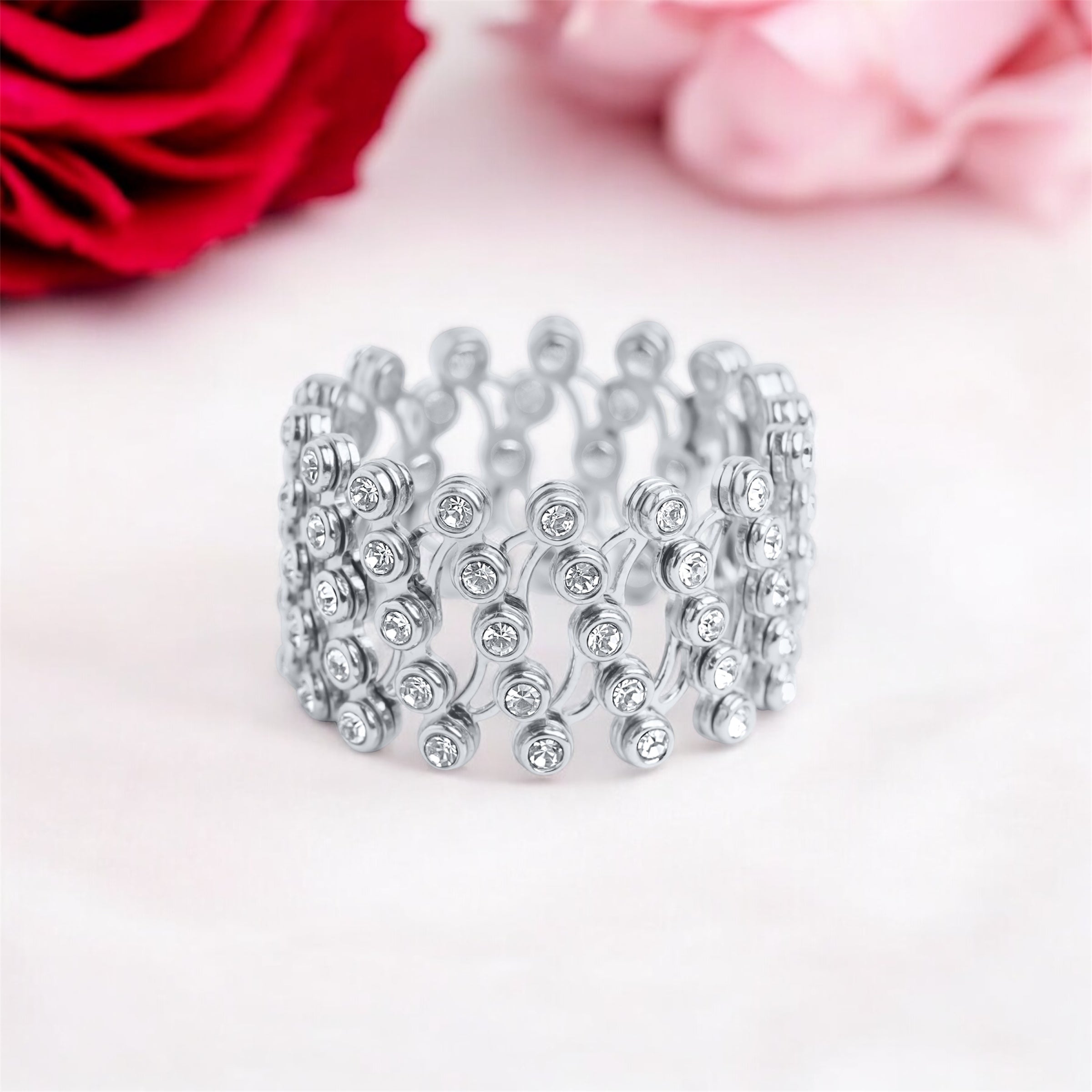 925 Silver Ring Cum Bracelet