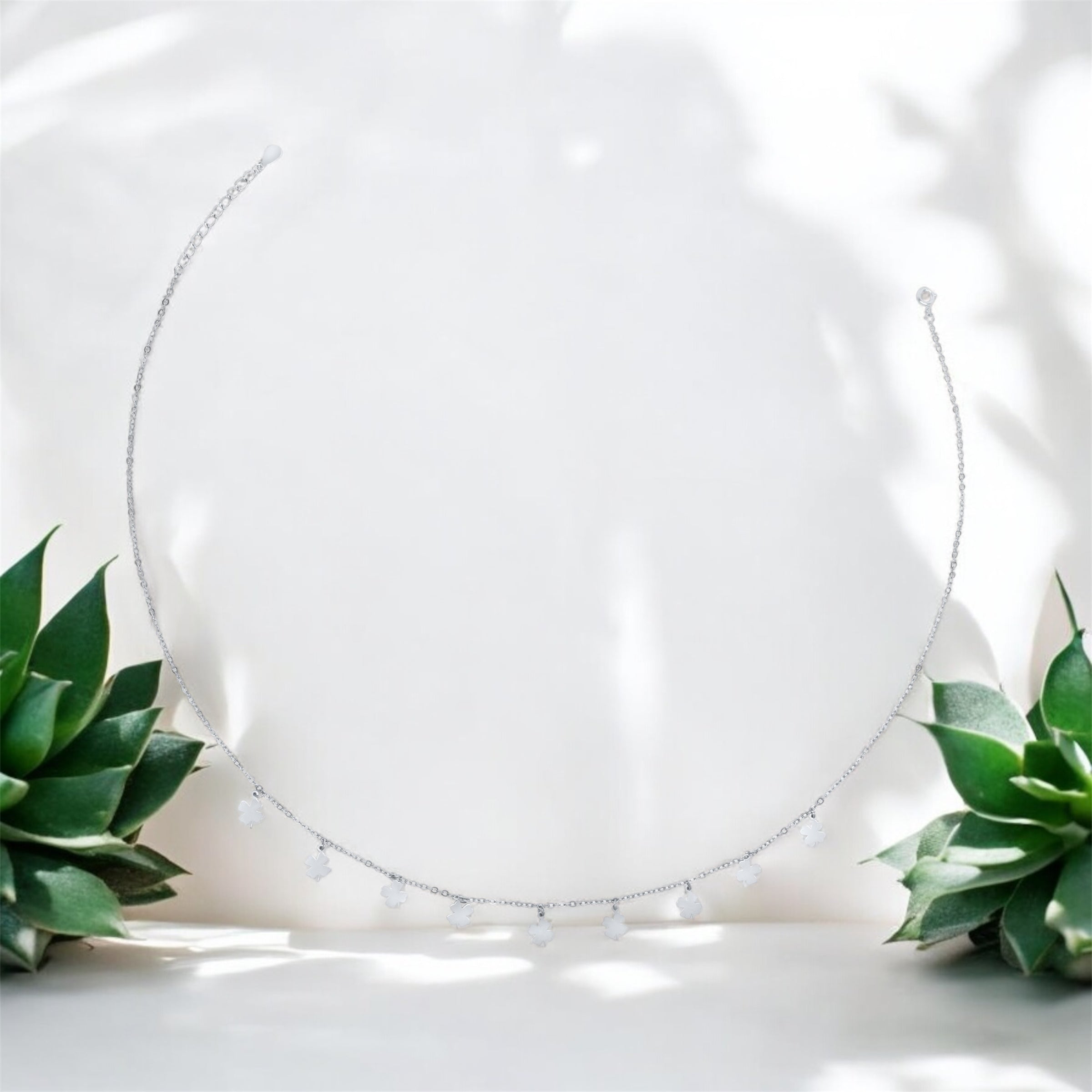 Raindrop Silver Chain
